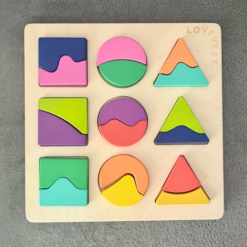 Lovevery land and sky puzzle board